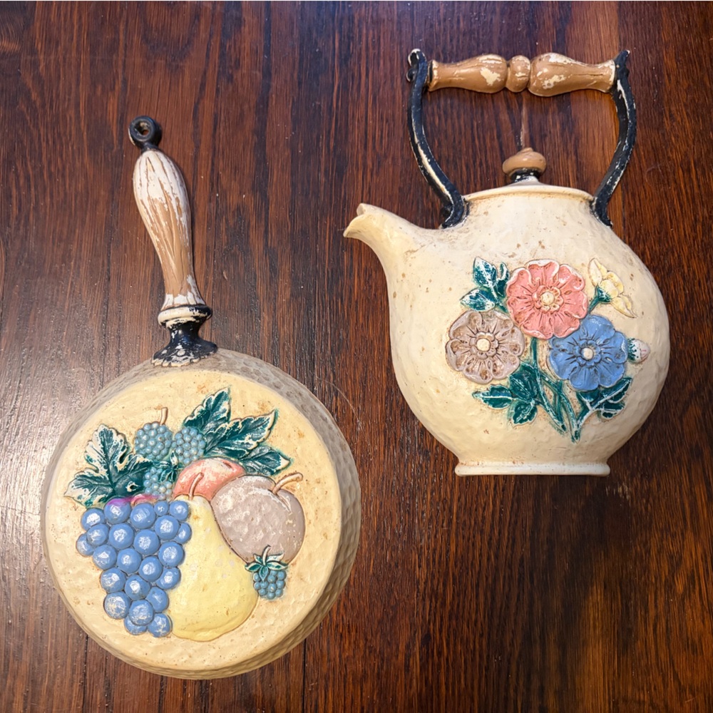 vintage Home Interiors (Homco) kitchen wall decor plaques